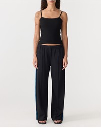 Bassike - Double Stripe Wide Leg Pants