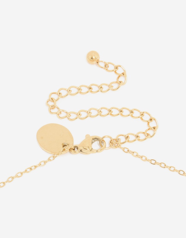 Lovisa - Waterproof Gold Plated Stainless Steel Birth Flower June Rose Necklace