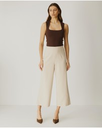 Atmos&Here - Eloise Crop Wide Leg Pants