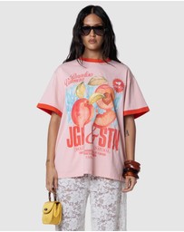 JGR & STN - Peaches Oversized T-Shirt