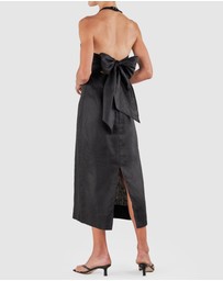 Amelius - Santa Cruz Linen Halterneck Dress