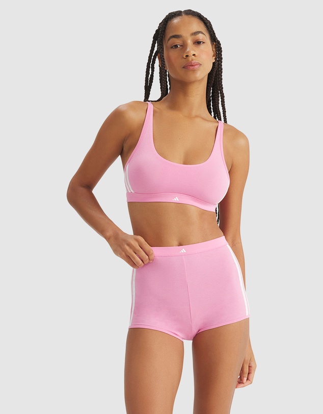 adidas Sportswear - Active Essentials Cotton 3 Stripes Scoop Bralette