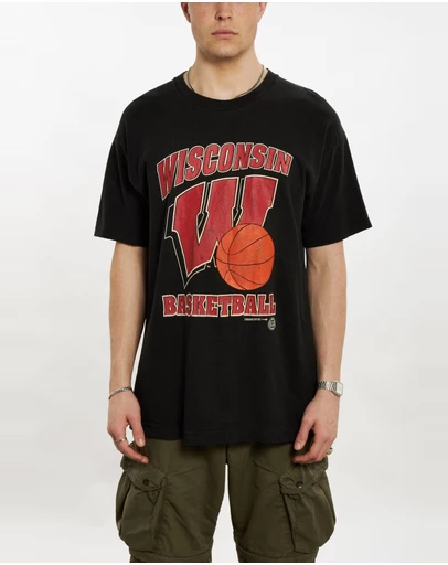 Vintage by The Real Deal - Pre Loved - 90s University of Wisconsin Basketball Tee