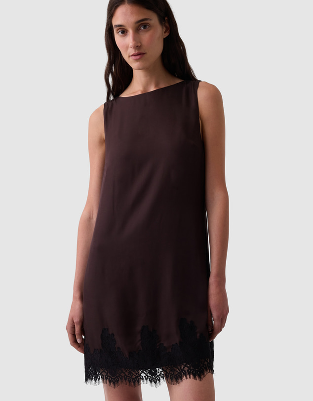 GAP - Sleeveless Shift Lace Hem Dress
