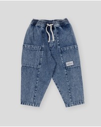 Goldie + Ace - Kit Denim Pocket Pants - ICONIC EXCLUSIVE - Babies-Kids