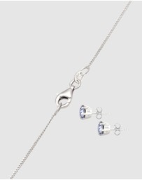 Elli Jewelry - Jewelry Set Crystal 925 Sterling Silver