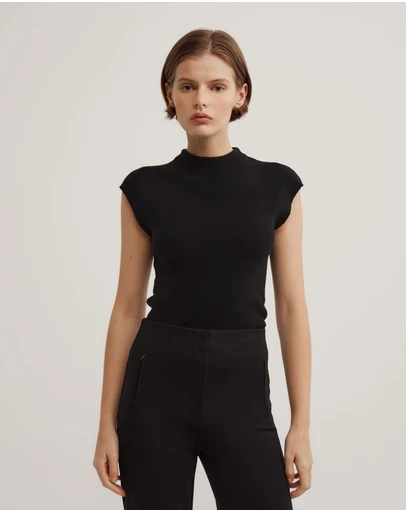 Witchery - High Neck Knit T-shirt