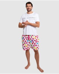 Sant And Abel - Men's Drawbertson Drippy Lips Sleep Shorts