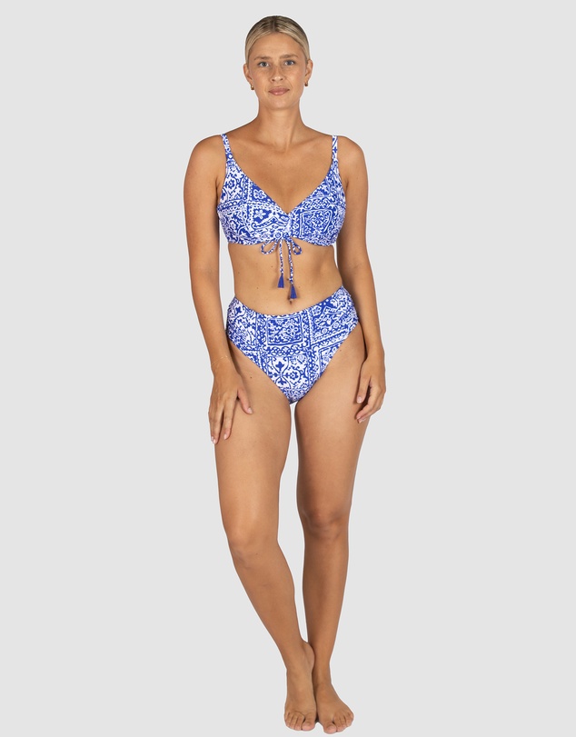 Baku Swimwear - Havana Ruched Side Mid Bikini Bottom