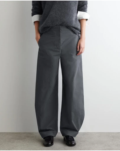 COS - Pima Cotton Barrel-Leg Trousers
