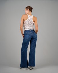 Love and Nostalgia - The Good Girl Super Racer Back - White