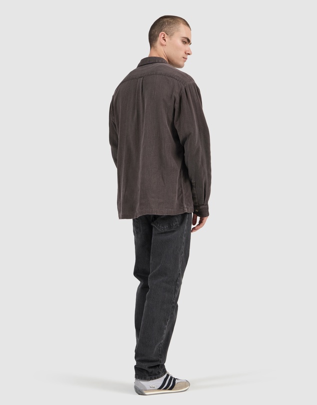 Rolla's - Heavy Weave Long Sleeve - Dark Brown