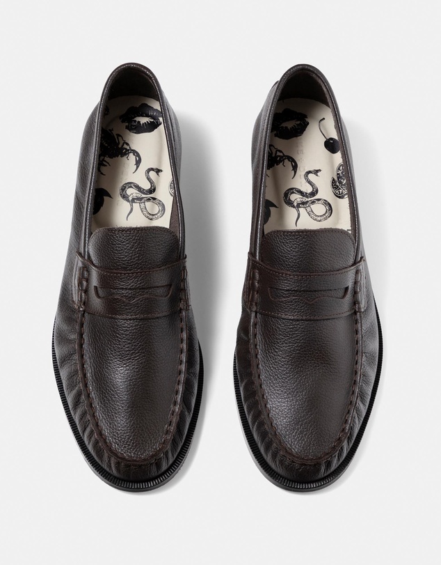 Duke + Dexter - Ezra Pebble Ruched Loafers