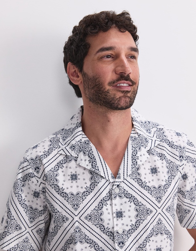 Sportscraft - Bandana Short Sleeve Resort Shirt