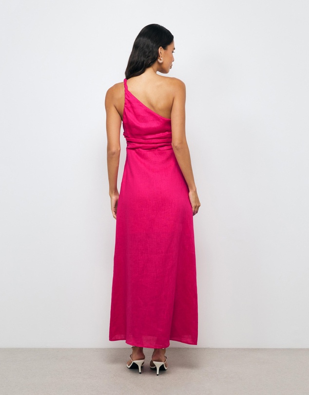 AERE - Lettie One Shoulder Maxi Dress