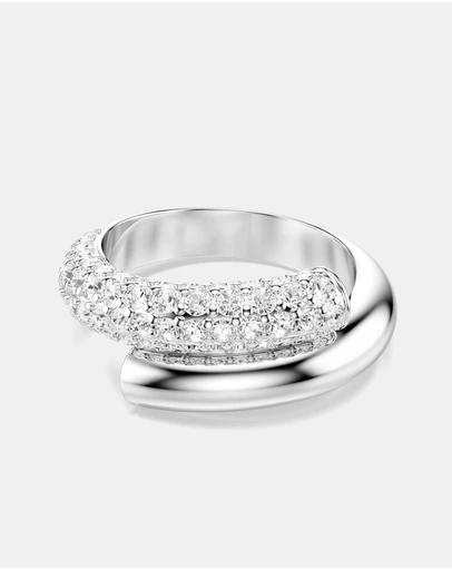 Swarovski - Dextera Ring, White, Rhodium-Plated