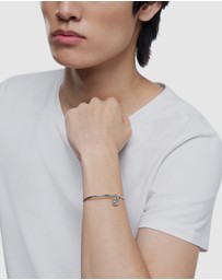 Diesel - D Logo Silver-Tone Bracelet