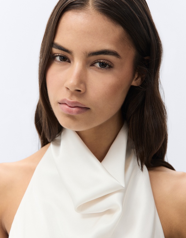 UNISON - Satin Halter Neck Top