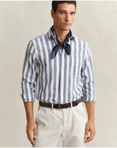 Gant - Cotton Linen Stripe Shirt