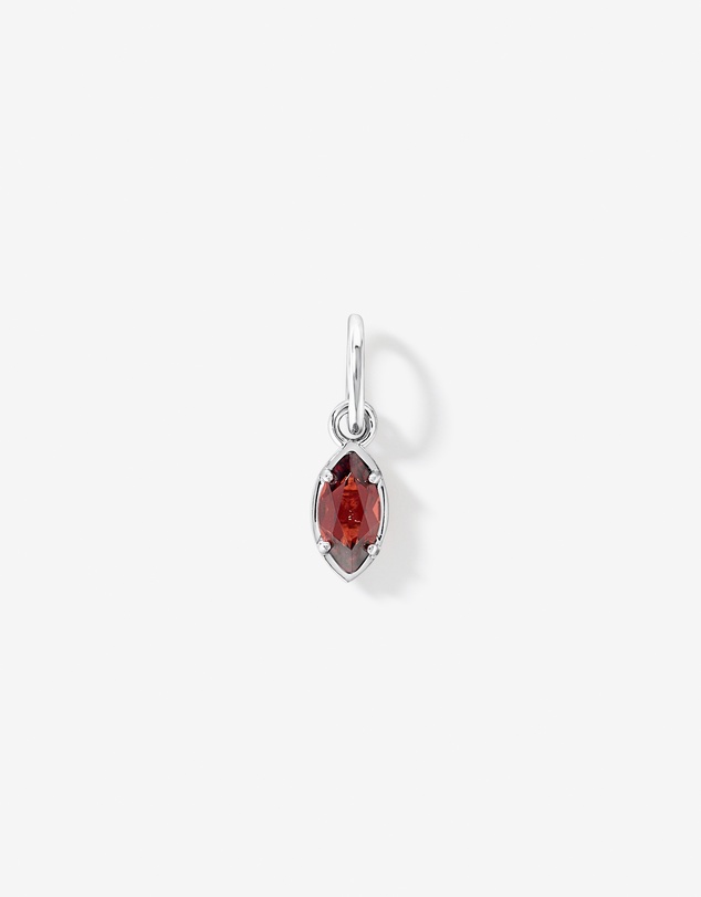 Michael Hill - Marquise-Cut Garnet Pendant in Sterling Silver