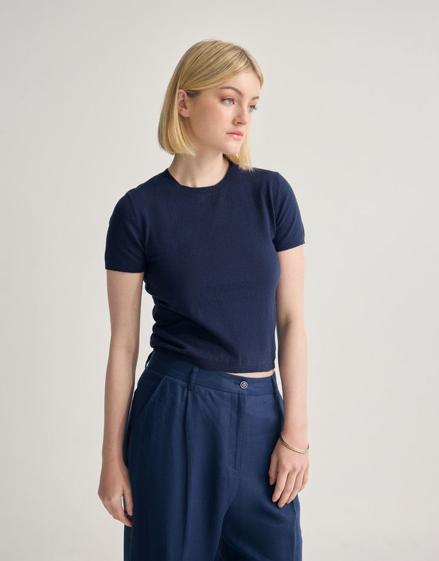 Oxford - Olivia Crop Cashmere Knit