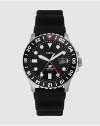 Fossil - Fossil Blue Black Analogue Watch