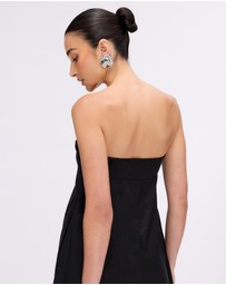 Minima Esenciales - Marlowe Linen Strapless Maxi Dress