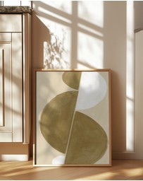 Olive et Oriel - Interaction Balance No.3 by The Miuus Studio Art Print