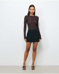 AERE - Tala Lace Knit Top