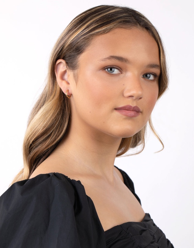 Lovisa - Gold Plated Sterling Silver Chunky Twist Hoop Earrings