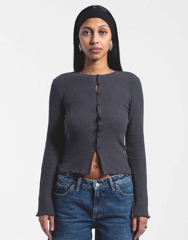 Dr Denim - Erica Button Rib Top