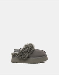 EVERAU - Australian Shepherd Ugg Waffle Curly Platform Cow Suede Upper House Shoes