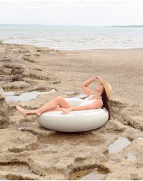 &Sunday - Sporty Oversized Inflatable Pool Tube- Clay