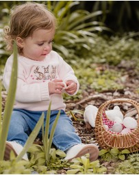 Bebe by Minihaha - Winnie Emb. Bunny Knitted Jumper