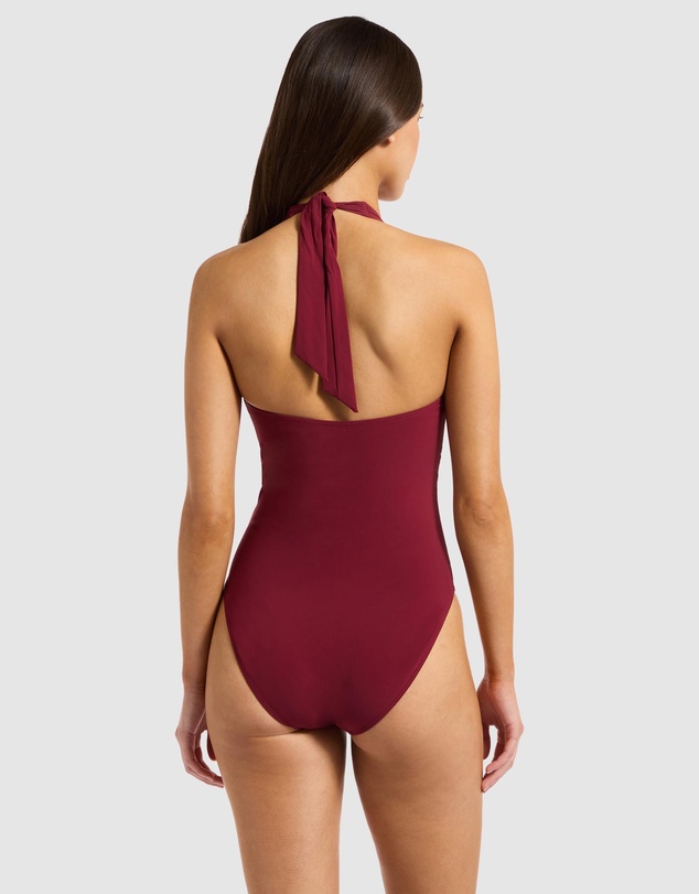 JETS - Plunge Halter Tie One Piece