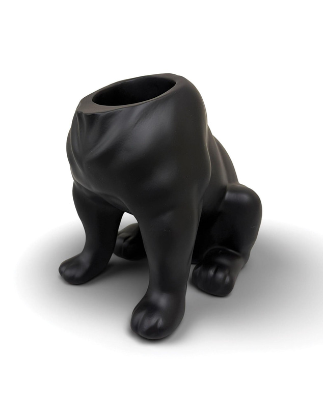 Urban Attitude - Urban Attitude Maggie Bulldog Planter - Matte Black