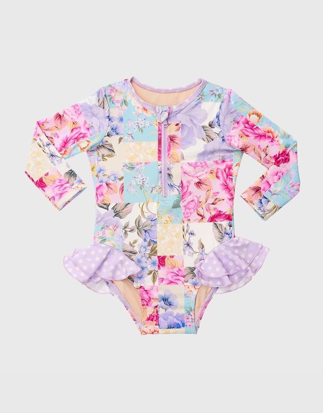 Aqua Blu Kids - Meadow Long Sleeve One Piece - Babies