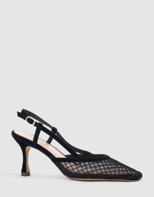 Edward Meller - DELILAH75 Mesh Slingback Pump