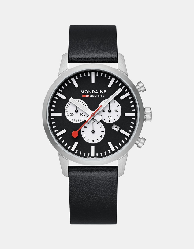 Mondaine - Mondaine Official Swiss Railways Neo Chronograph Super-LumiNova® Watch