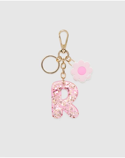Seed Heritage - Pink Stripe Initial Keyring