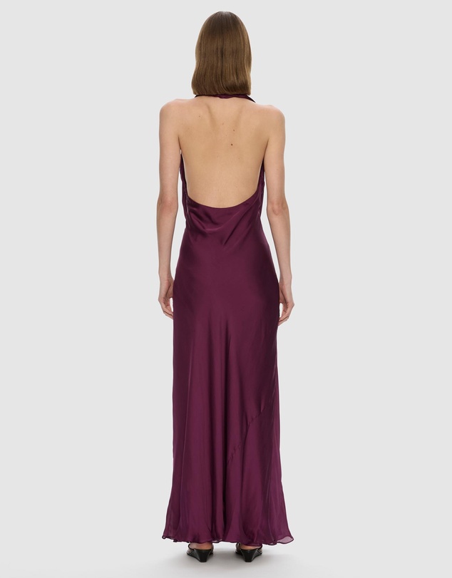 Christopher Esber - Cesura Cowl Lace Halter Gown