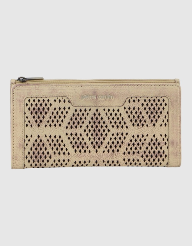 Pierre Cardin - Perforated Leather Travel Wallet