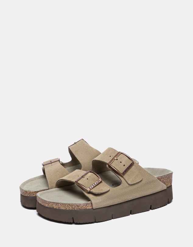 EVERAU - EverAU Ugg Sandal Platform Cow Suede Upper Sandals