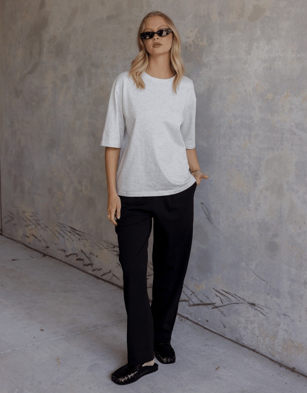 ALEXANDRA - Zuri T-Shirt Grey Marle