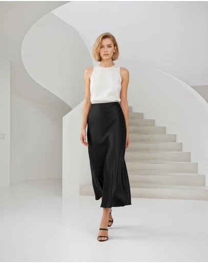 Mossée - Ayla Long Silk Skirt