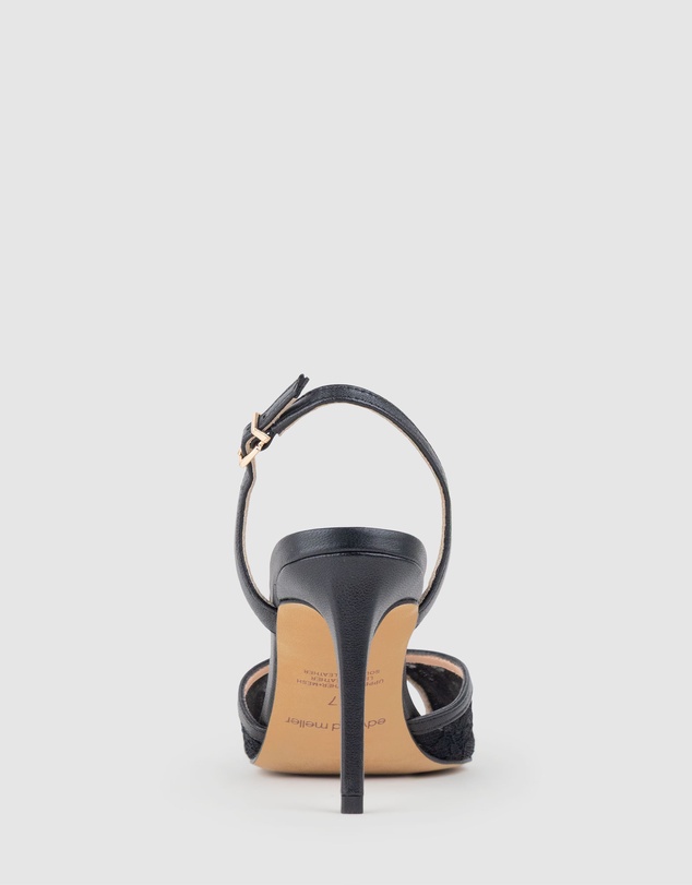Edward Meller - OREGAN85 Pointed Open Toe Lace Sandal