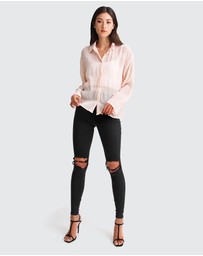 Belle & Bloom - Yoko Shirred Chiffon Blouse