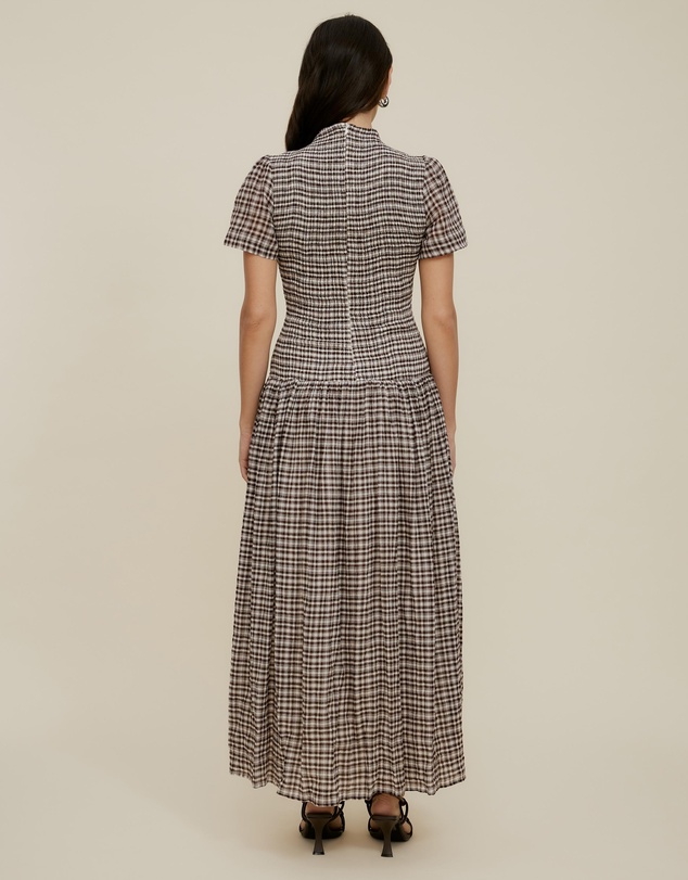 The Fated - Montant Check Maxi Dress