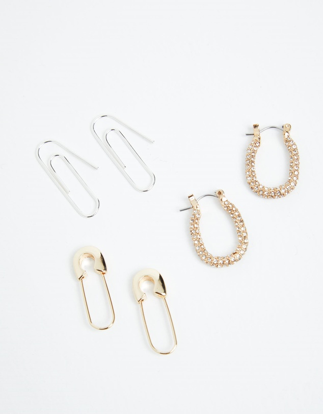 Neon Hart - Safety Pin & Paper Clip Earrings