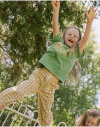 Banabae - Fruit Salad Club Hemp Kids Tee - Apple Green